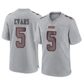 SF.49ers #5 Mike Evans Player Gray Atmosphere Fashion Home Game STECN Stitched Jerseys