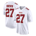 SF.49ers #27 Ji'Ayir Brown Player White Fashion Home Game STECN Stitched Jerseys