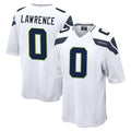 S.Seahawks #0 DeMarcus Lawrence Player White Home Game STECN Stitched Jerseys