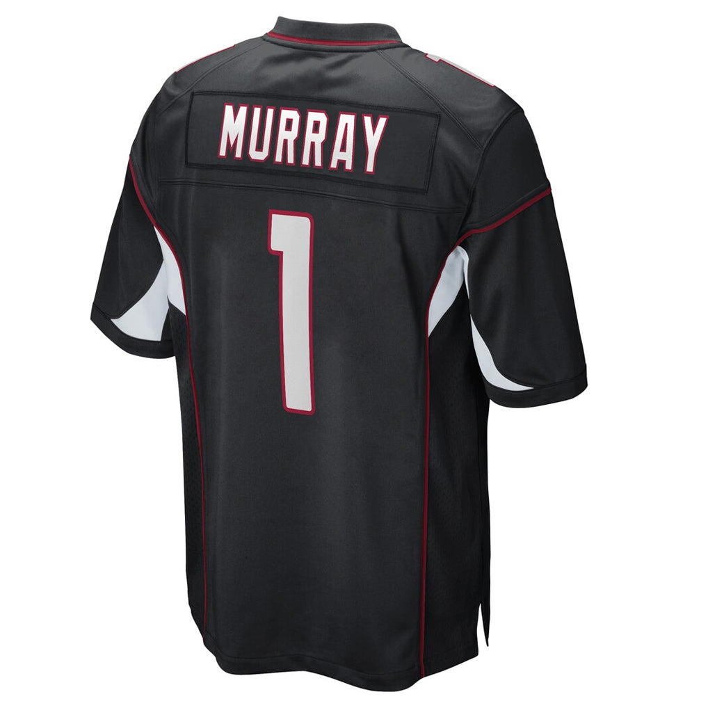 A.Cardinals #1 Kyler Murray Player Black Home Game STECN Stitched Jerseys