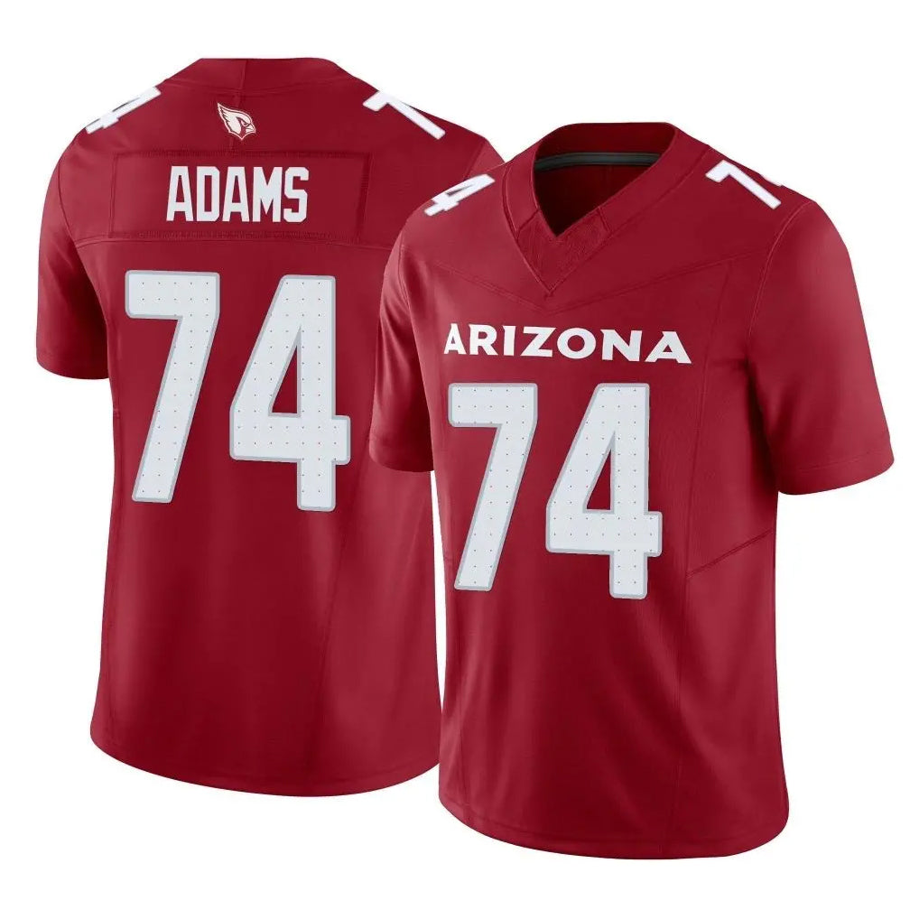 A.Cardinals #74 Isaiah Adams Player Cardinal Vapor F.U.S.E. Limited Home Game STECN Stitched Jerseys