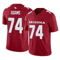 A.Cardinals #74 Isaiah Adams Player Cardinal Vapor F.U.S.E. Limited Home Game STECN Stitched Jerseys