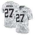 SF.49ers #27 Ji'Ayir Brown Player Arctic Camo Limited Salute To Service Home Game STECN Stitched Jerseys