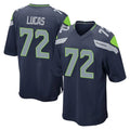 S.Seahawks #72 Abraham Lucas Player Navy Home Game STECN Stitched Jerseys