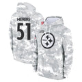 P.Steelers #51 Nick Herbig Player Arctic Camo Limited Salute to Service Pullover Hoodies Game STECN Stitched Jerseys