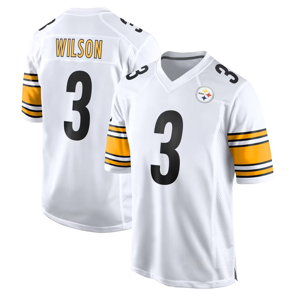 P.Steelers #3 Jaquan Brisker Player White Home Game STECN Stitched Jerseys