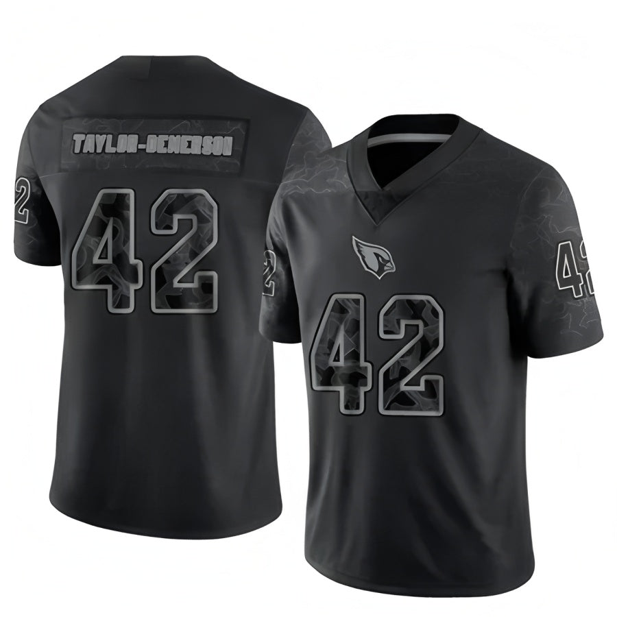 A.Cardinals #42 Dadrion Taylor-Demerson Player Black RFLCTV Limited STECN Stitched Jerseys