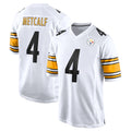 P.Steelers #4 DK Metcalf Player White Home Game STECN Stitched Jerseys