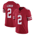 SF.49ers #2 Deommodore Lenoir Player Red Limited Vapor Untouchable Home Game STECN Stitched Jerseys