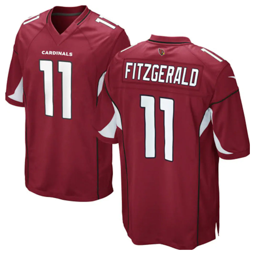 A.Cardinals #11 Larry Fitzgerald Player Cardinal Game STECN Stitched Jerseys