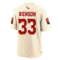 A.Cardinals #33 Trey Benson Player Cream Rivalries Collection Game STECN Stitched Jerseys