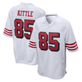 SF.49ers #85 George Kittle Player White Limited Home Game STECN Stitched Jerseys