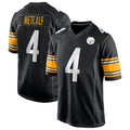 P.Steelers #4 DK Metcalf Player Black Home Game STECN Stitched Jerseys