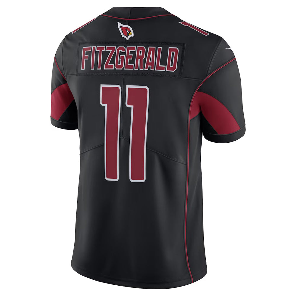 A.Cardinals #11 Larry Fitzgerald Player Black Vapor Untouchable Color Rush Limited STECN Stitched Jerseys