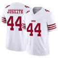 SF.49ers #44 Kyle Juszczyk Player White Limited Vapor F.U.S.E. Home Game STECN Stitched Jerseys