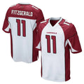 A.Cardinals #11 Larry Fitzgerald Player White Cardinal Home Game STECN Stitched Jerseys