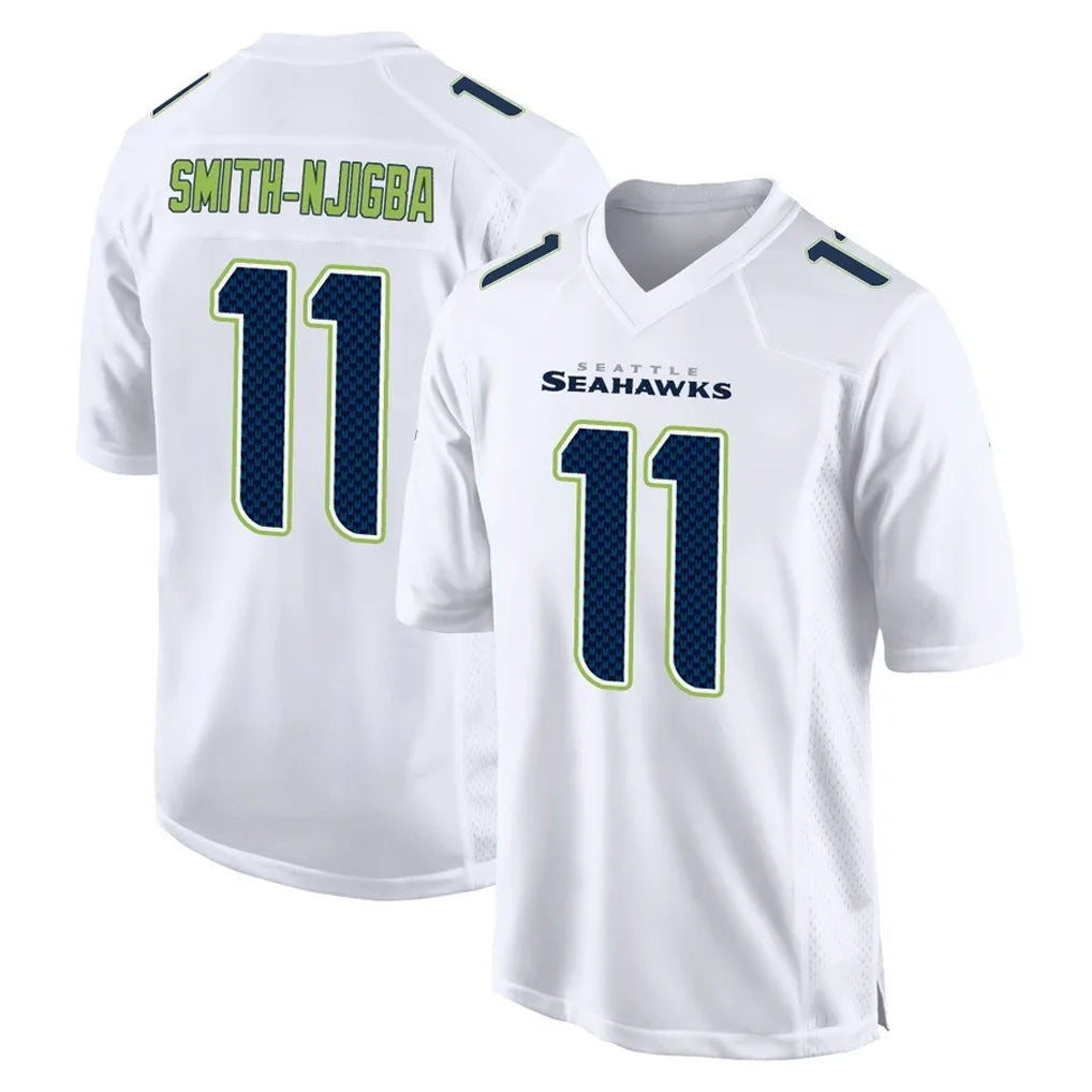S.Seahawks #11 Jaxon Smith-Njigba Player White Tundra Fashion Home Game STECN Stitched Jerseys