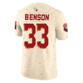 A.Cardinals #33 Trey Benson Player Cream Rivalries Collection Vapor Limited Home Game STECN Stitched Jerseys