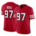 SF.49ers #97 Nick Bosa Player Red Limited Alternate Vapor F.U.S.E. Home Game STECN Stitched Jerseys