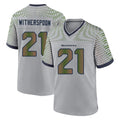 S.Seahawks #21 Devon Witherspoon Player Grey 2025 Rivalries Collection Home Game STECN Stitched Jerseys