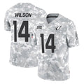 A.Cardinals #14 Michael Wilson Player Camo Salute to Service Limited Home STECN Stitched Jerseys