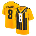 P.Steelers #8 Aaron Rodgers Player Gold Limited 1933 Throwback Home Game STECN Stitched Jerseys