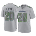 S.Seahawks #20 Julian Love Player Gray Atmosphere Fashion Home Game STECN Stitched Jerseys