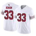 A.Cardinals #33 Trey Benson Player White Vapor F.U.S.E. Limited Home Game STECN Stitched Jerseyss