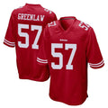 SF.49ers #57 Dre Greenlaw Player Red Home Game STECN Stitched Jerseys