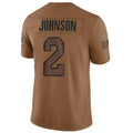 A.Cardinals #2 Will Johnson Player Brown Limited Salute To Service Game STECN Stitched Jerseys