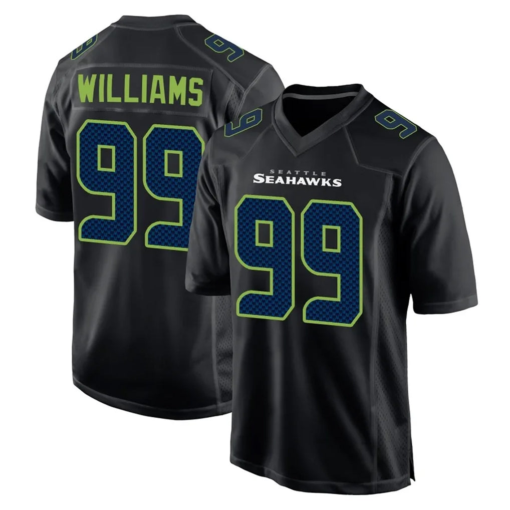 S.Seahawks #99 Leonard Williams Player Black Limited Fashion Home Game STECN Stitched Jerseys