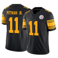 P.Steelers #11 Michael Pittman Jr. Player Black Limited 2nd Alternate Vapor F.U.S.E. Home Game STECN Stitched Jerseys