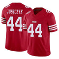 SF.49ers #44 Kyle Juszczyk Player Red Limited Vapor F.U.S.E. Home Game STECN Stitched Jerseys