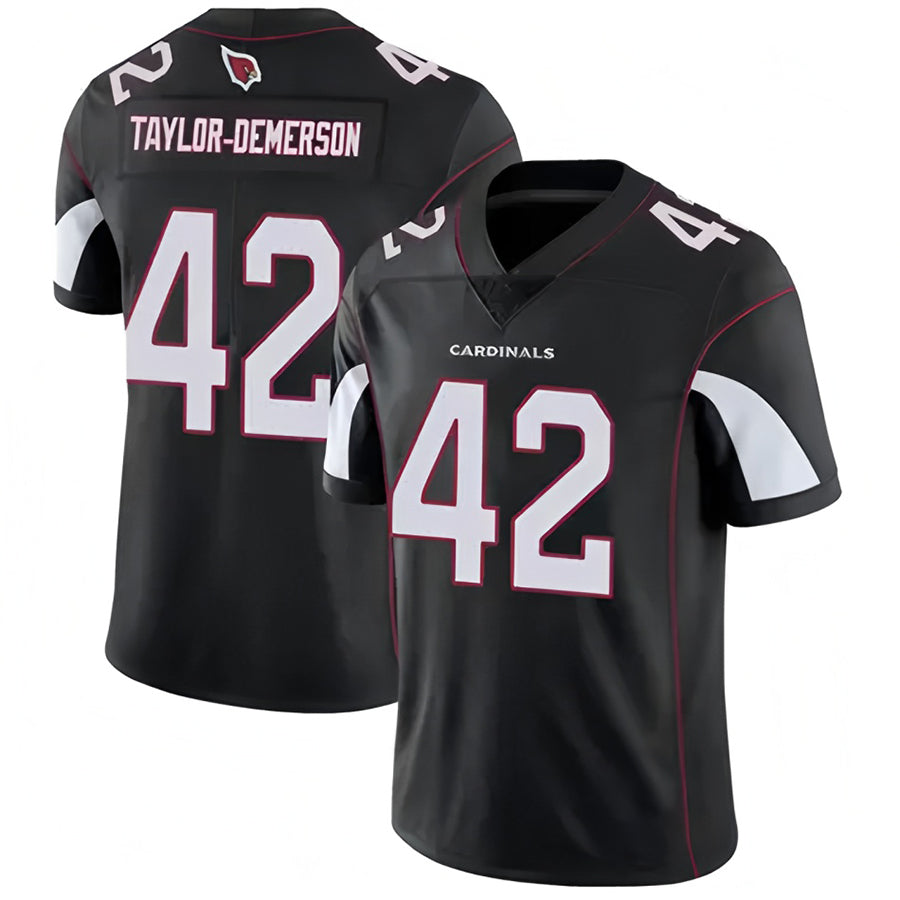 A.Cardinals #42 Dadrion Taylor-Demerson Player Black Limited STECN Stitched Jerseys