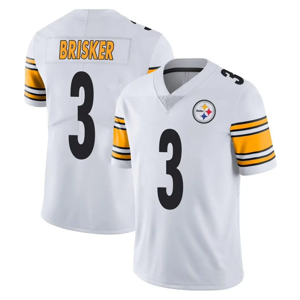 P.Steelers #3 Jaquan Brisker Player White Limited Vapor Untouchable Home Game STECN Stitched Jerseys