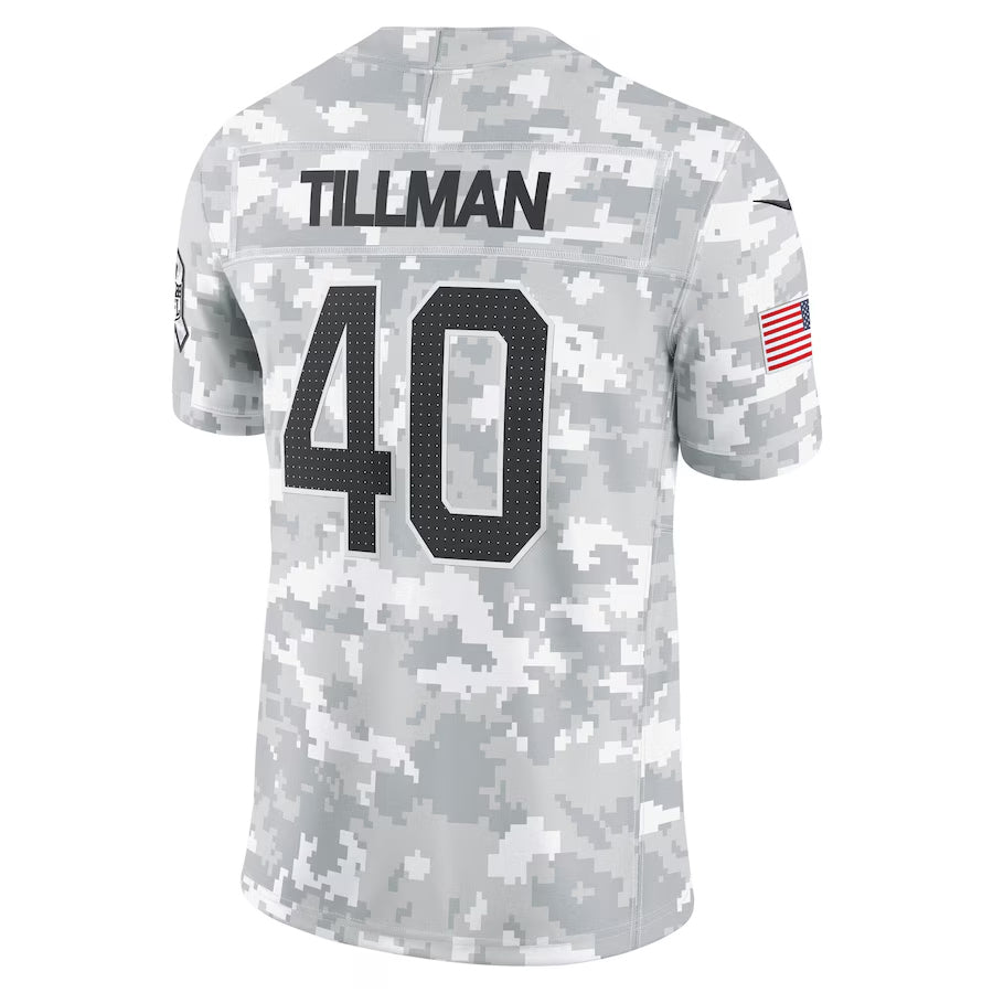 A.Cardinals #40 Pat Tillman Player Camo Salute to Service Limited STECN Stitched Jerseys
