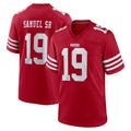 SF.49ers #19 Deebo Samuel Sr. Player Red Game Home STECN Stitched Jerseys