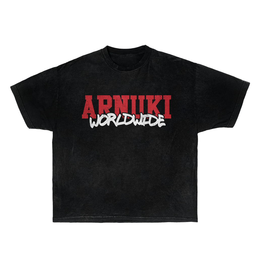 Arnuki Takeover Streetwear Tee Black Cotton True To Size Graphic Tee For Everyday Street Style