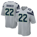 S.Seahawks #22 Rashid Shaheed Player Gray Home Game STECN Stitched Jerseys