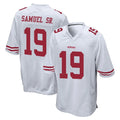 SF.49ers #19 Deebo Samuel Sr. Player White Home Game STECN Stitched Jerseys