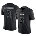 S.Seahawks #3 Nick Emmanwori Player Black Limited Reflective Home Game STECN Stitched Jerseys