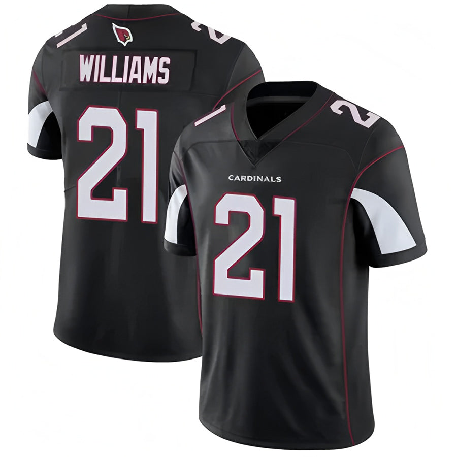 A.Cardinals #21 Garrett Williams Player Black Vapor Untouchable Elite STECN Stitched Jerseys
