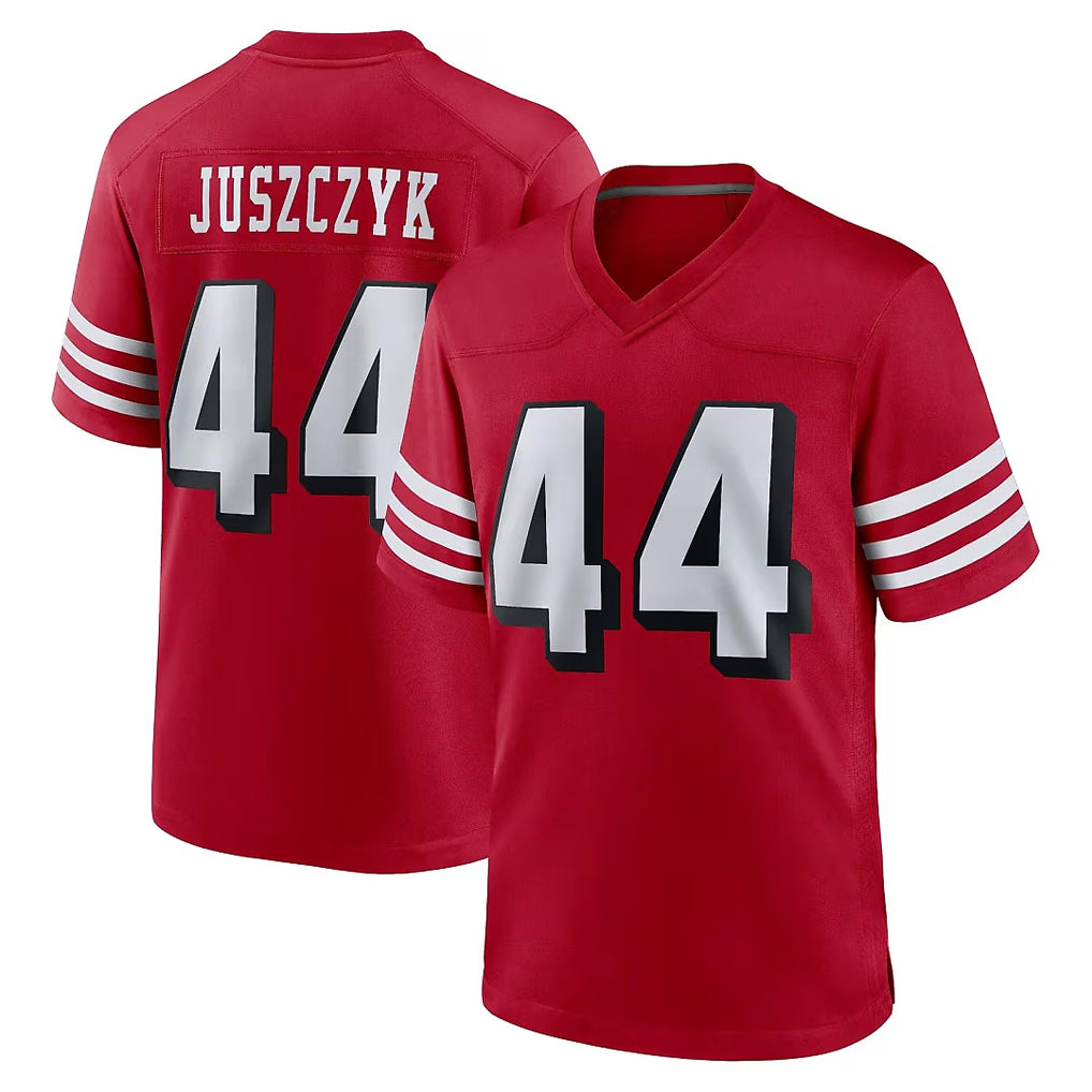 SF.49ers #44 Kyle Juszczyk Player Red Limited Alternate Home Game STECN Stitched Jerseys