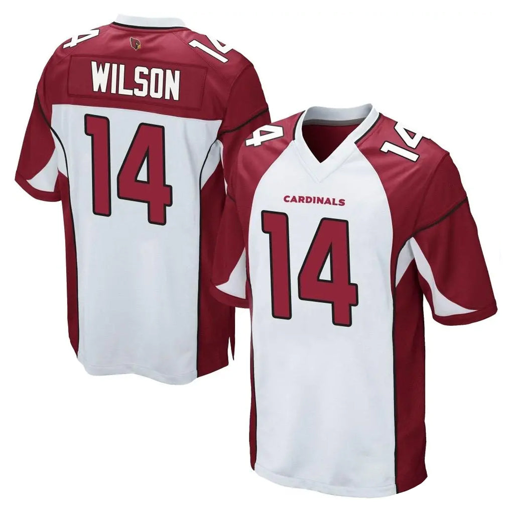 A.Cardinals #14 Michael Wilson Player White Cardinal Home Game STECN Stitched Jerseys
