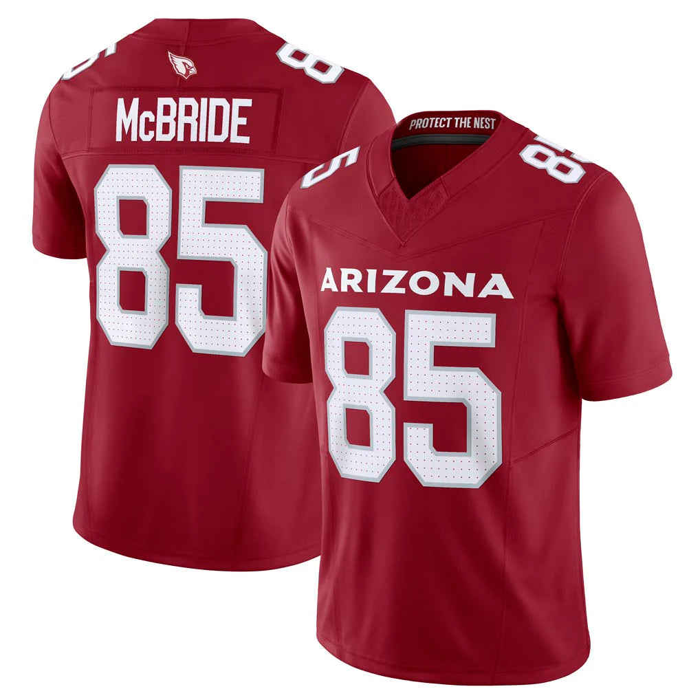 A.Cardinals #85 Trey McBride Player Cardinal Vapor F.U.S.E. Limited STECN Stitched Jerseys