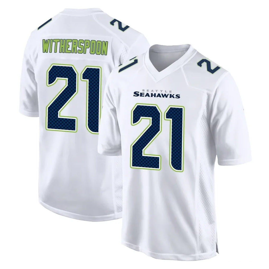 S.Seahawks #21 Devon Witherspoon Player White Tundra Fashion Home Game STECN Stitched Jerseys