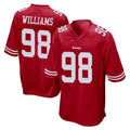 SF.49ers #98 Mykel Williams Player Red Home Game STECN Stitched Jerseys