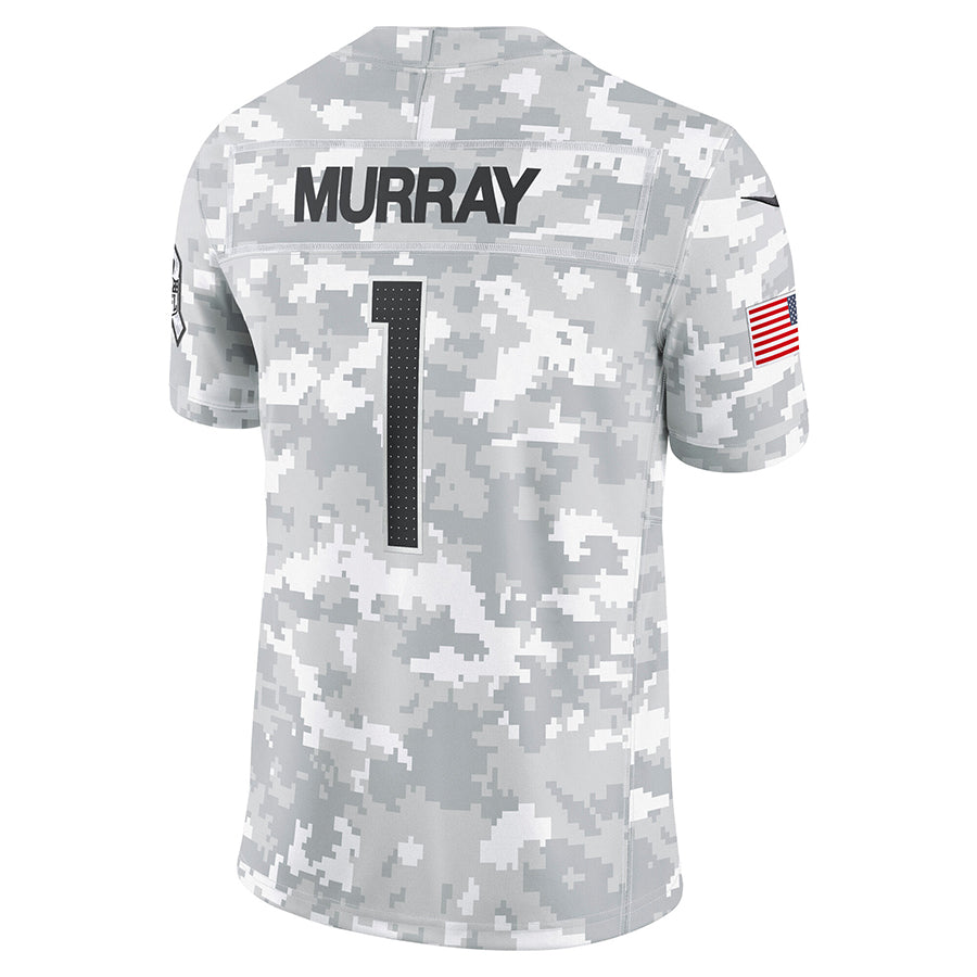 A.Cardinals #1 Kyler Murray Player Camo Salute to Service Limited Home STECN Stitched Jerseys
