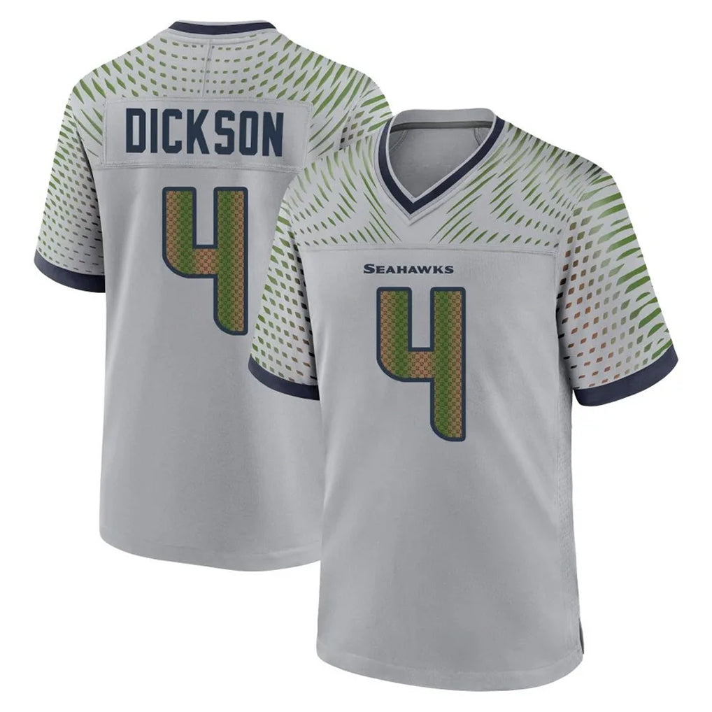 S.Seahawks #4 Michael Dickson Player Grey 2025 Rivalries Collection Home Game STECN Stitched Jerseys