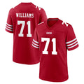 SF.49ers #71 Trent Williams Player Red Game Home STECN Stitched Jerseys